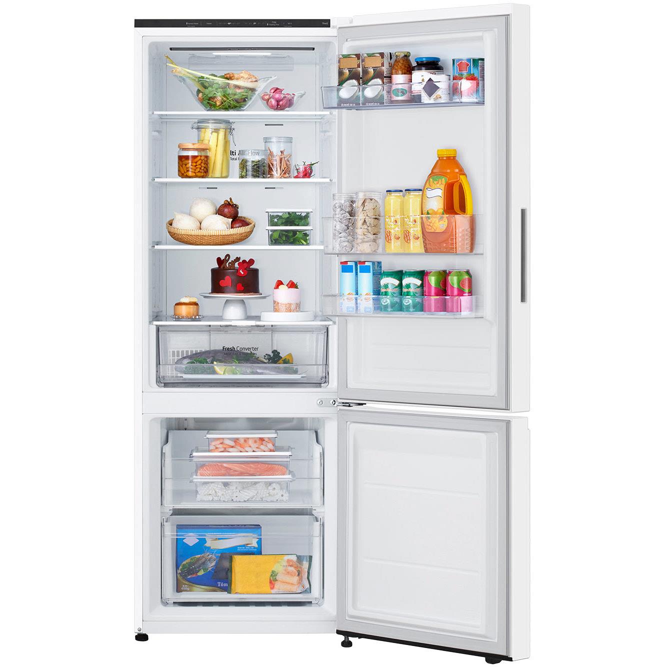 LG GB-B300WH 335L Bottom Mount Fridge (Matte White Finish)
