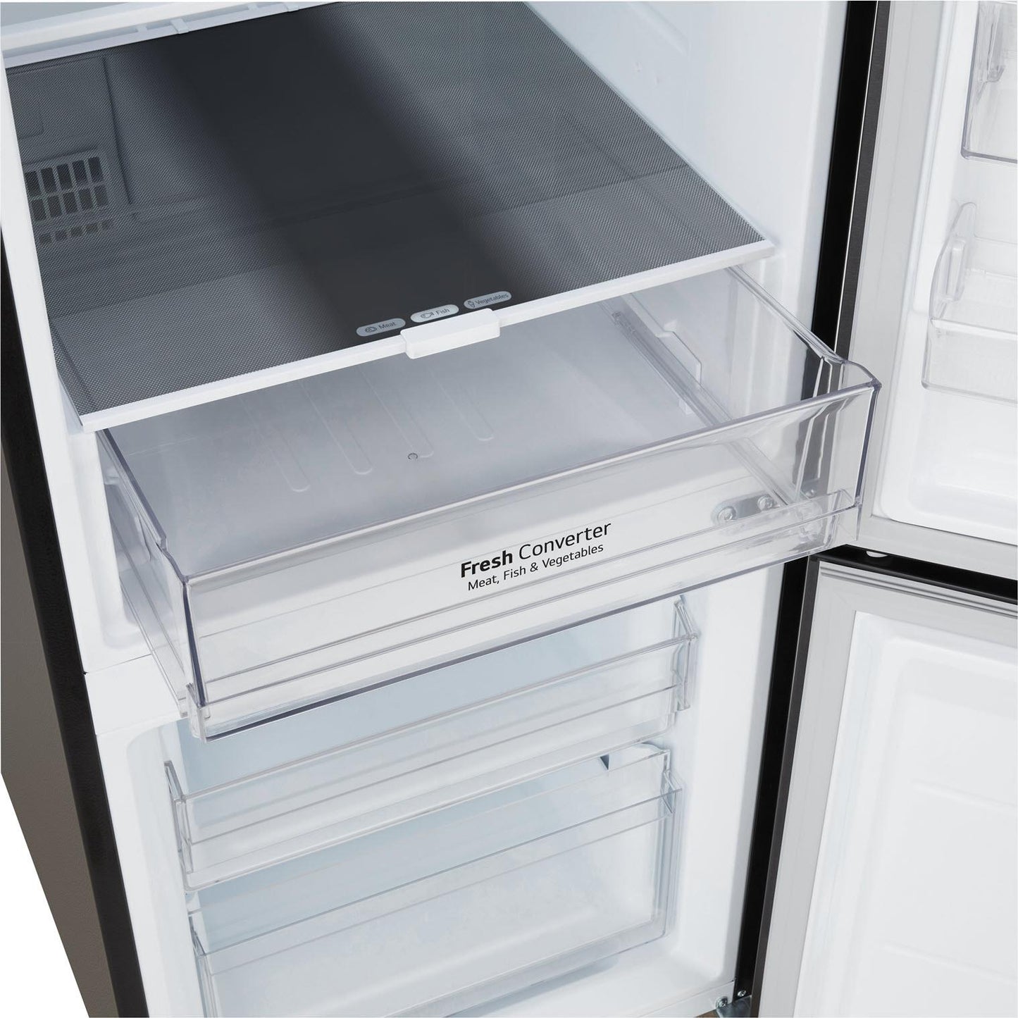 LG GB-W300MBL 332L Bottom Mount Fridge with Water Dispenser (Matte Black)