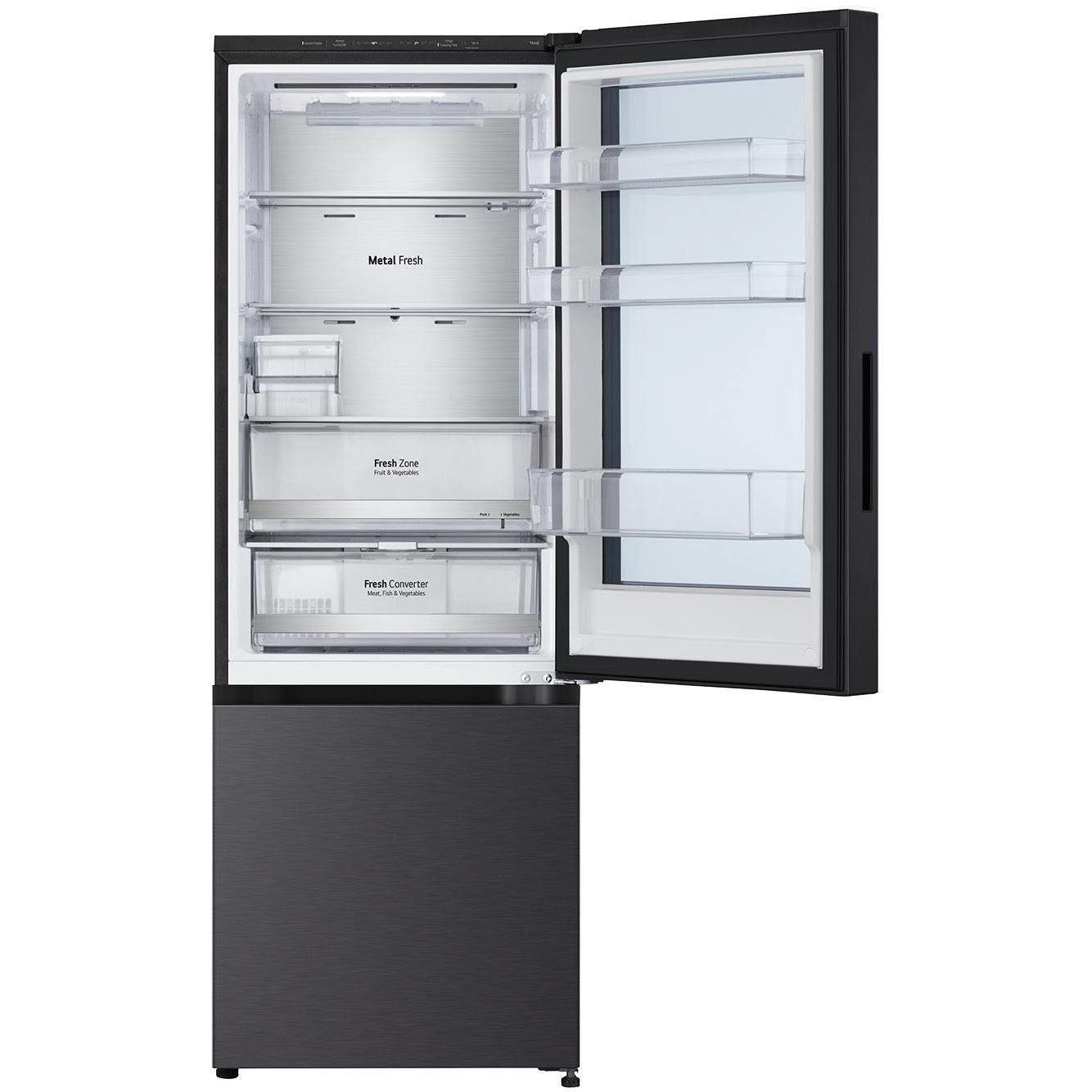 LG GB-V300MBL 340L Bottom Mount Fridge with Instaview (Matte Black)