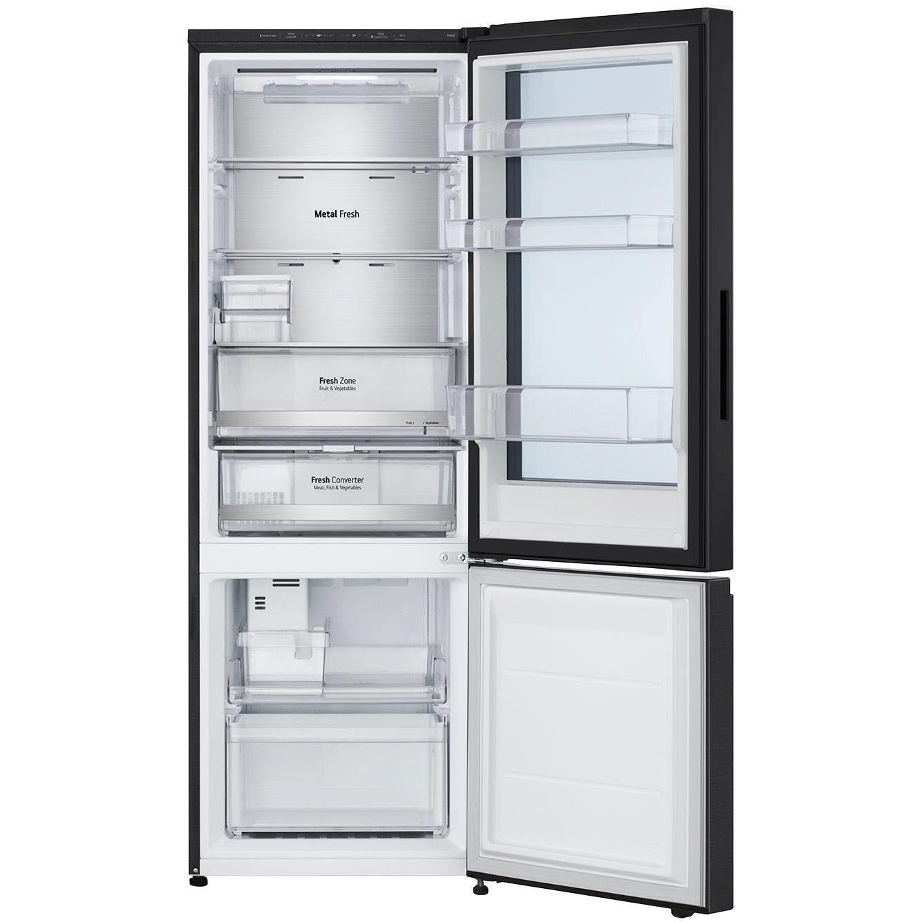 LG GB-V300MBL 340L Bottom Mount Fridge with Instaview (Matte Black)