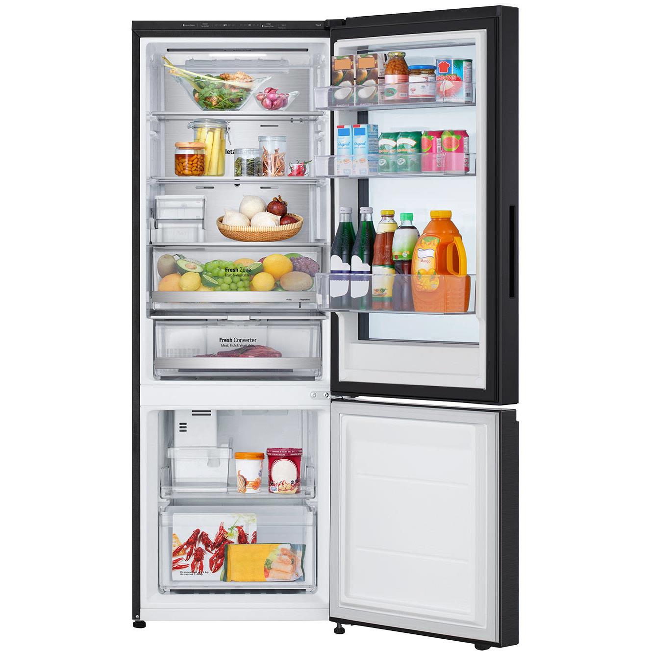 LG GB-V300MBL 340L Bottom Mount Fridge with Instaview (Matte Black)
