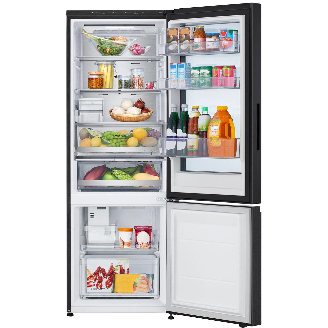 LG GB-V300MBL 340L Bottom Mount Fridge with Instaview (Matte Black)