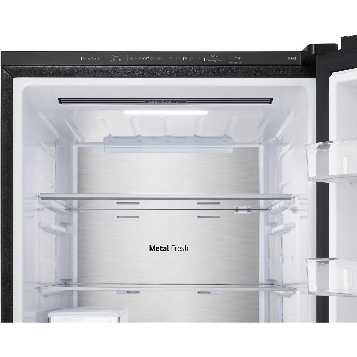 LG GB-V300MBL 340L Bottom Mount Fridge with Instaview (Matte Black)