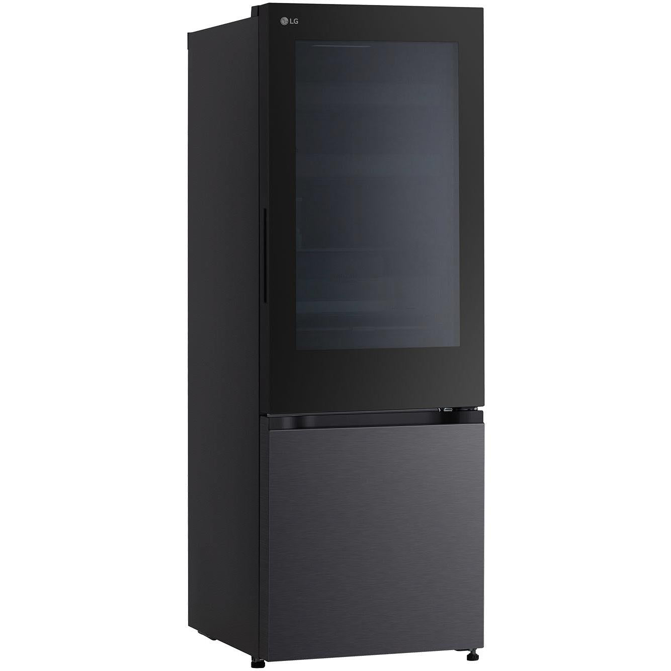 LG GB-V300MBL 340L Bottom Mount Fridge with Instaview (Matte Black)