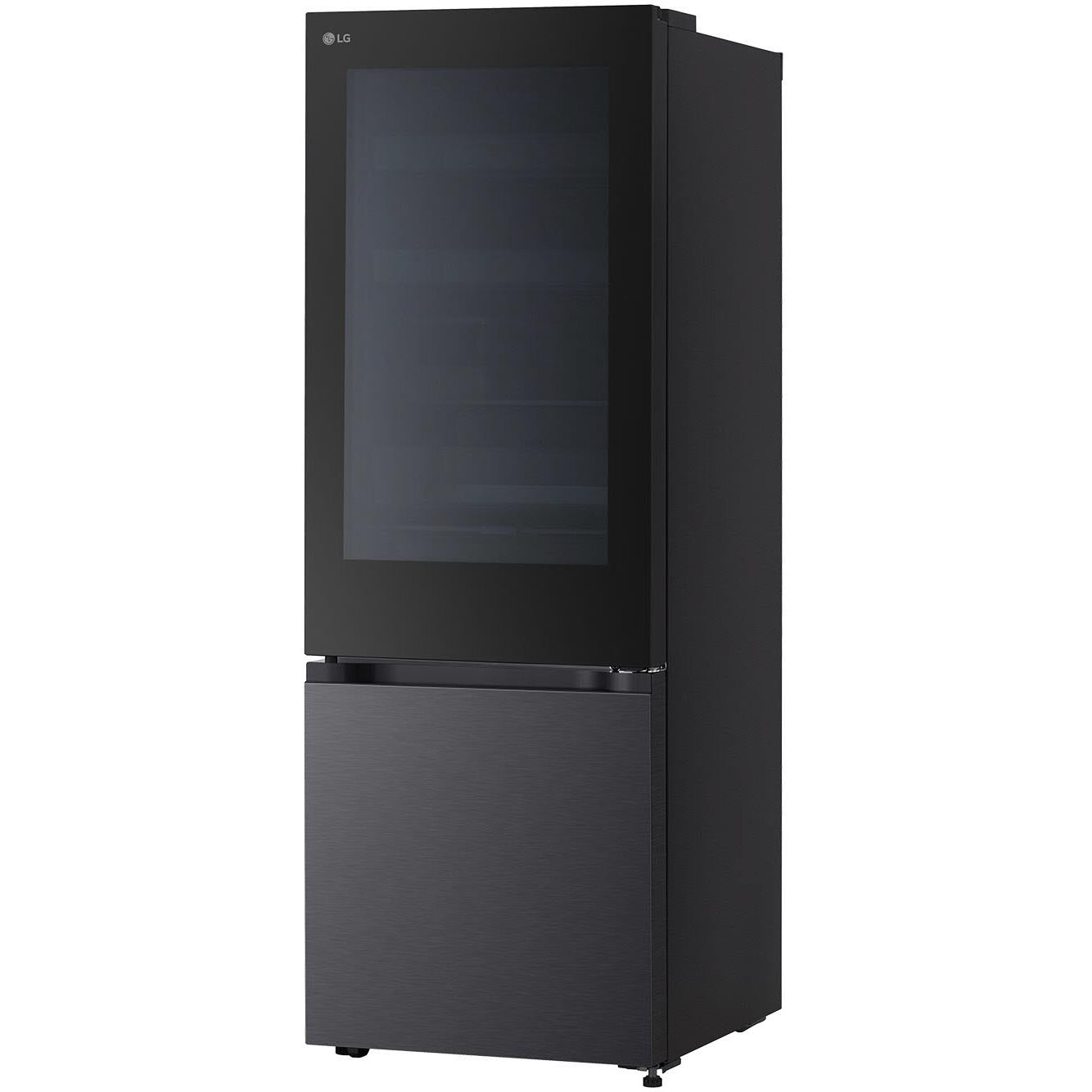 LG GB-V300MBL 340L Bottom Mount Fridge with Instaview (Matte Black)