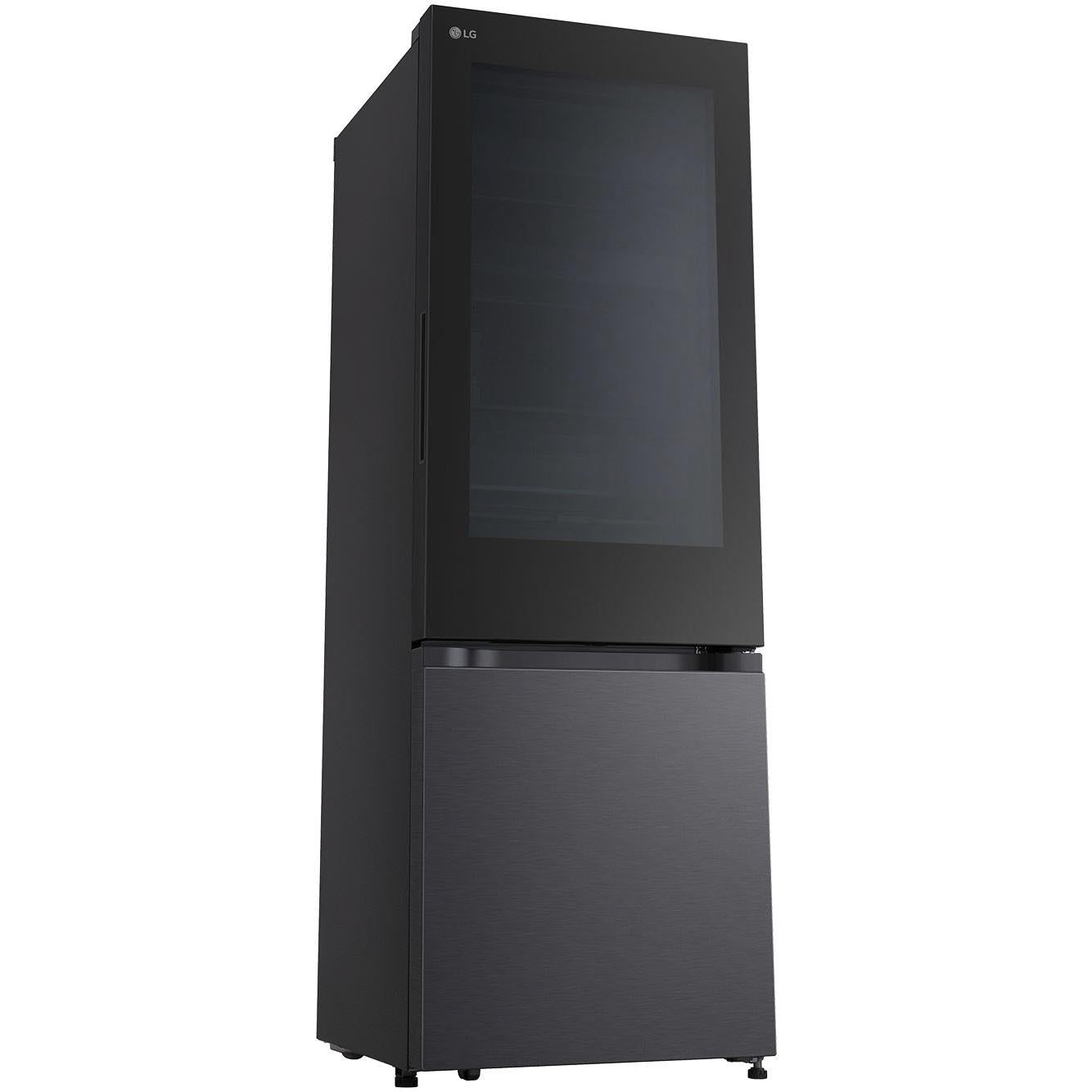 LG GB-V300MBL 340L Bottom Mount Fridge with Instaview (Matte Black)
