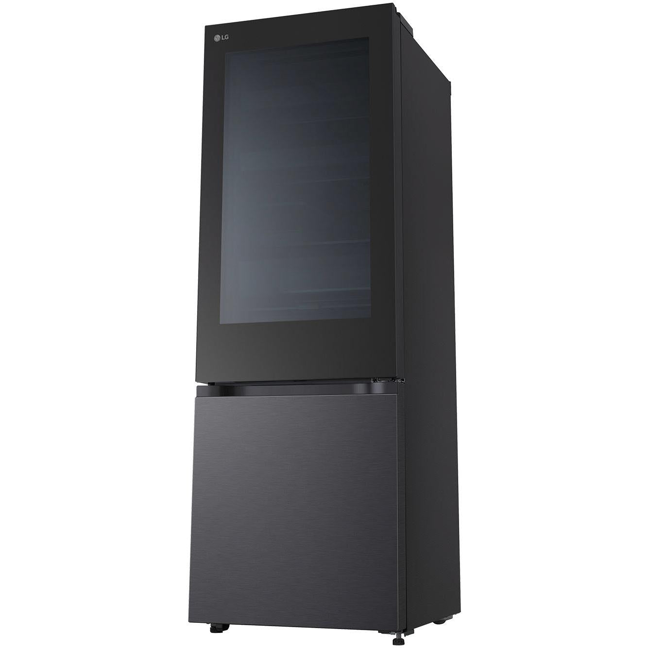 LG GB-V300MBL 340L Bottom Mount Fridge with Instaview (Matte Black)