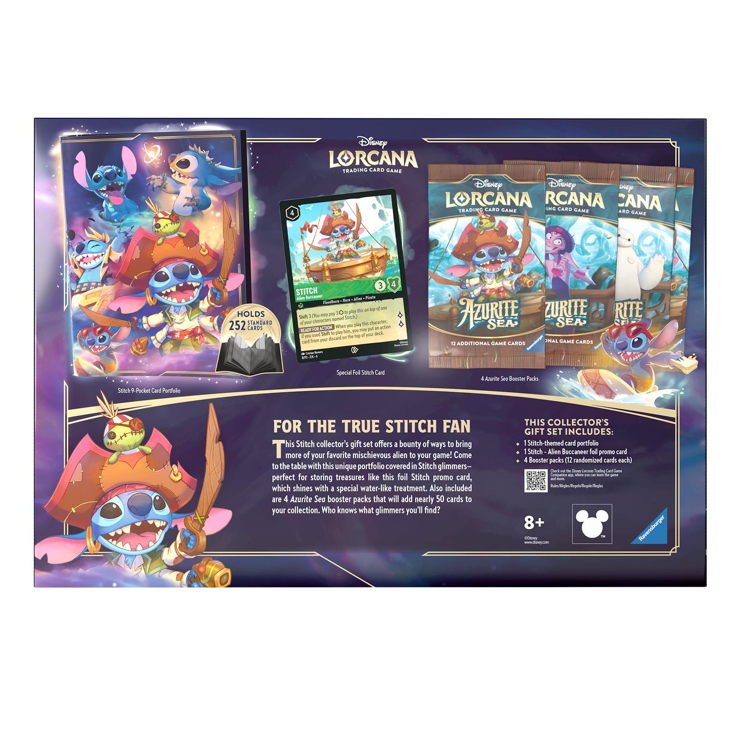Disney Lorcana Trading Card Game - Azurite Sea Stitch Collector's Gift Set