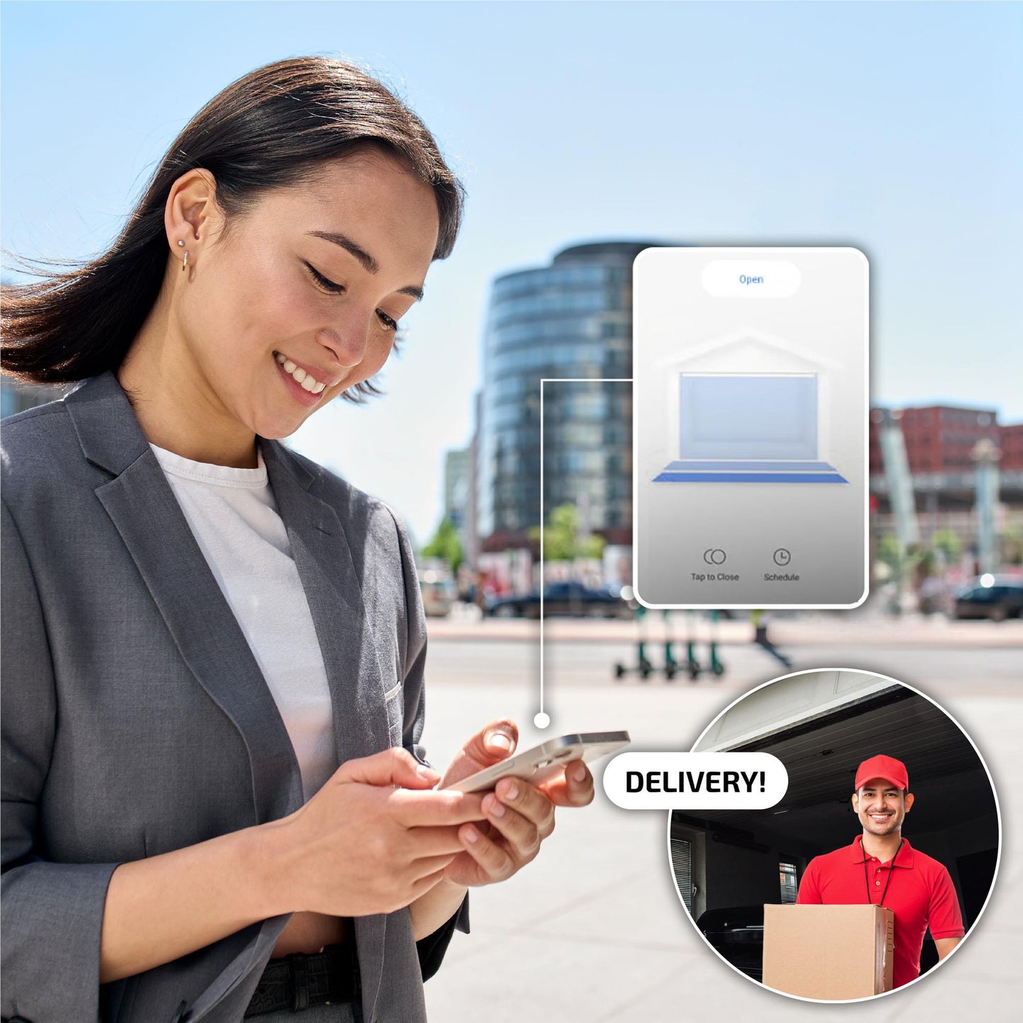 Connect Smart Home Garage Door Opener with Improved Magnetic Sensor