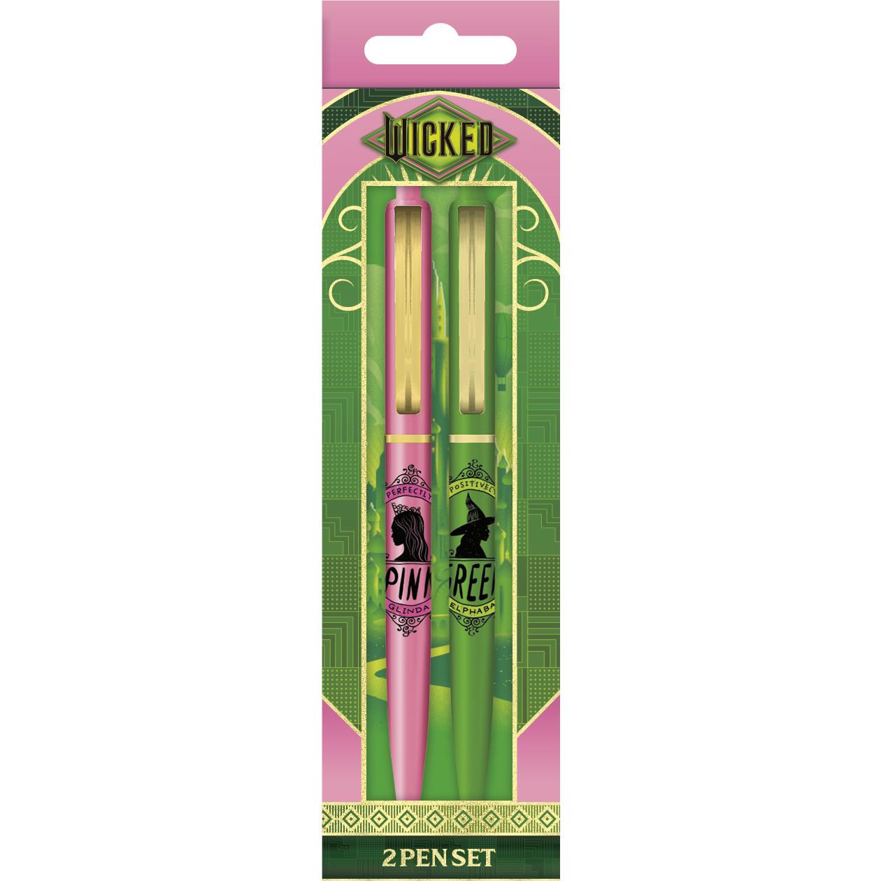Wicked - Pink & Green 2 Pen Set