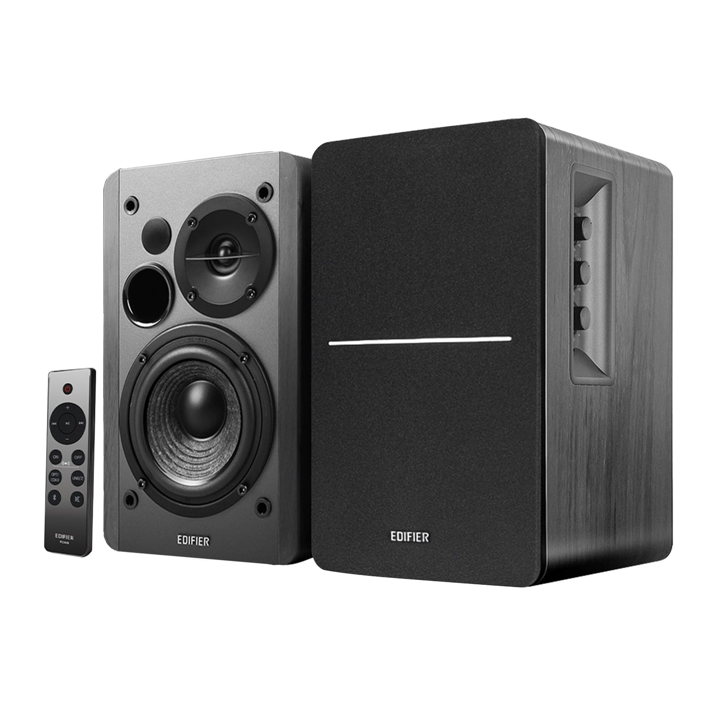 Edifier R1280DBs Active Bluetooth Bookshelf Speakers Optical Input Wireless Studio Monitor Speaker (Black)