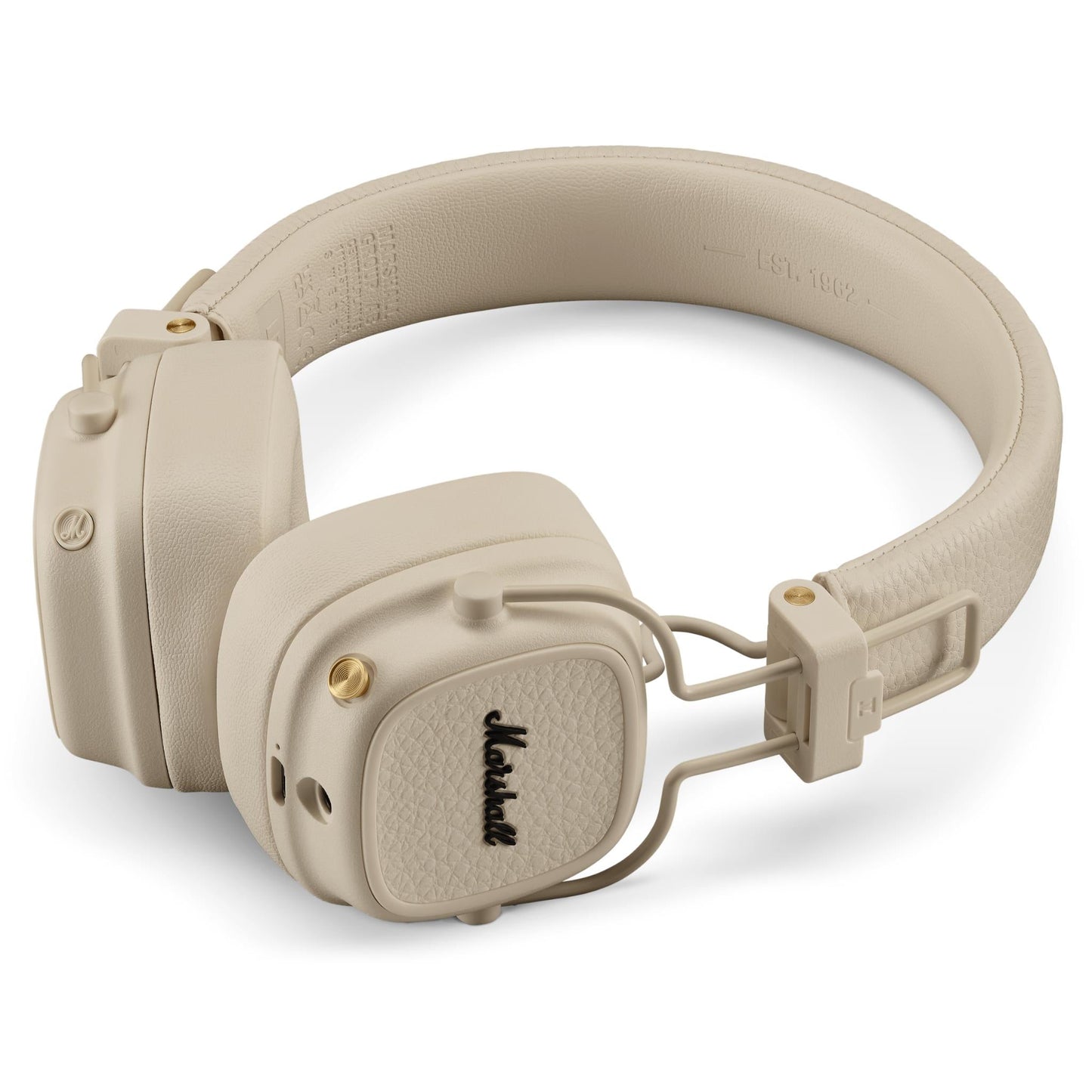 Marshall MAJOR V Wireless On-Ear Bluetooth Headphones (Cream)