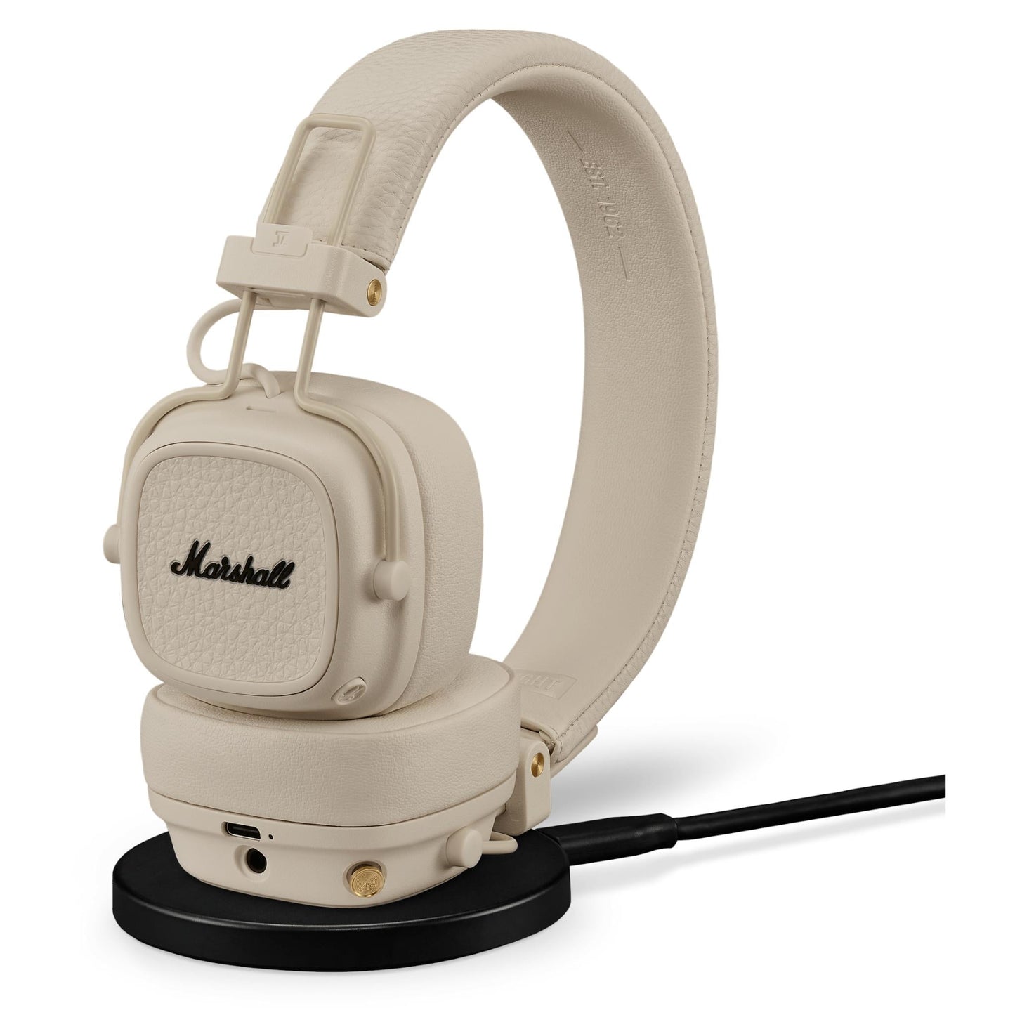 Marshall MAJOR V Wireless On-Ear Bluetooth Headphones (Cream)
