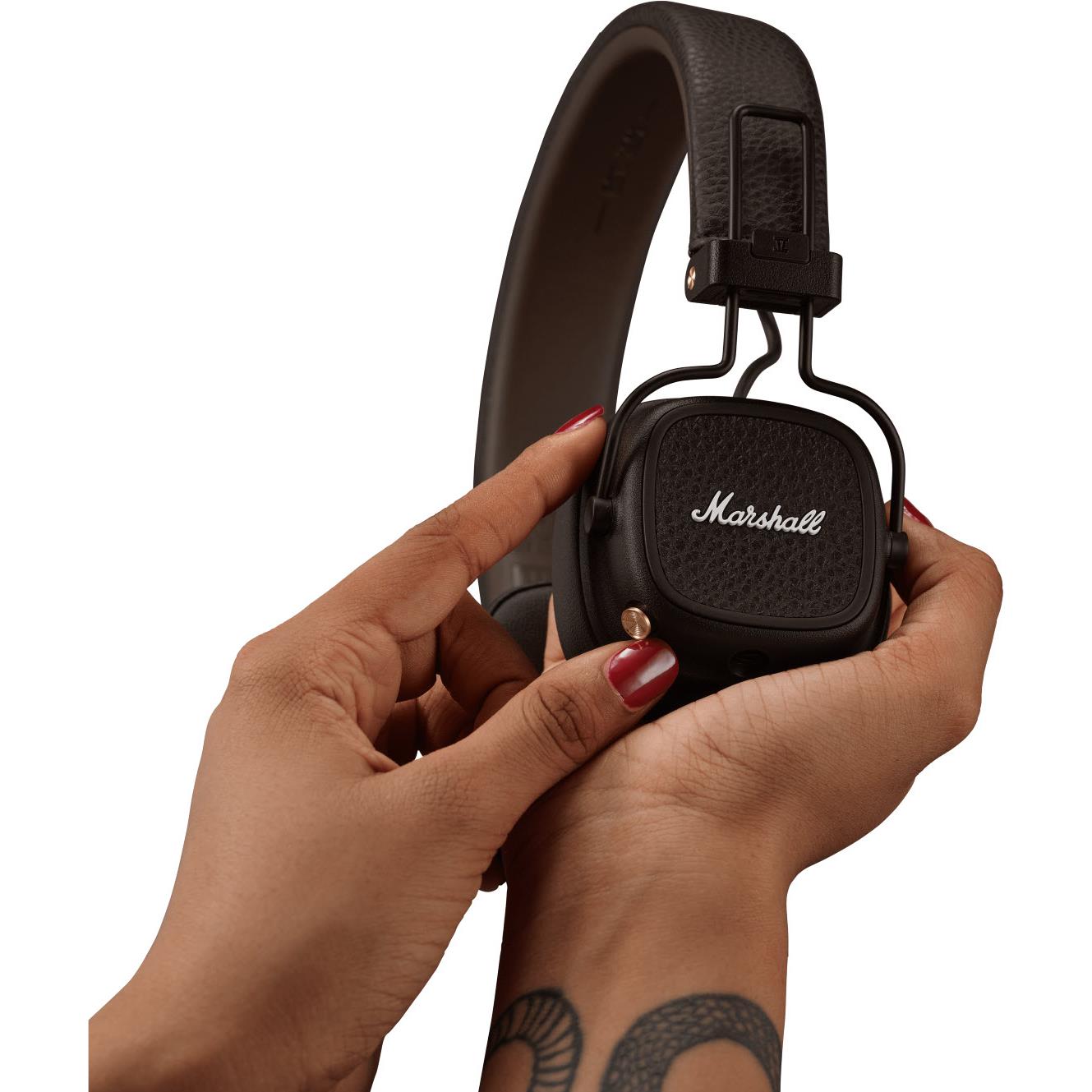 Marshall MAJOR V Wireless On-Ear Bluetooth Headphones (Brown)