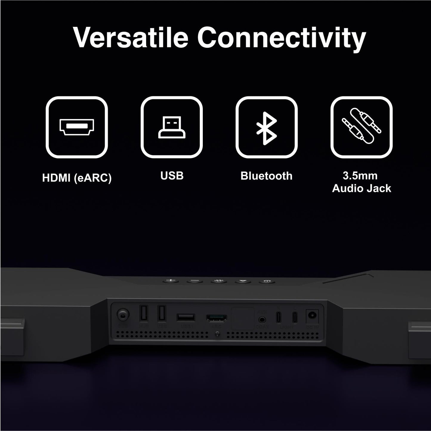 GTek Gaming 2.1CH RGB Soundbar with subwoofer
