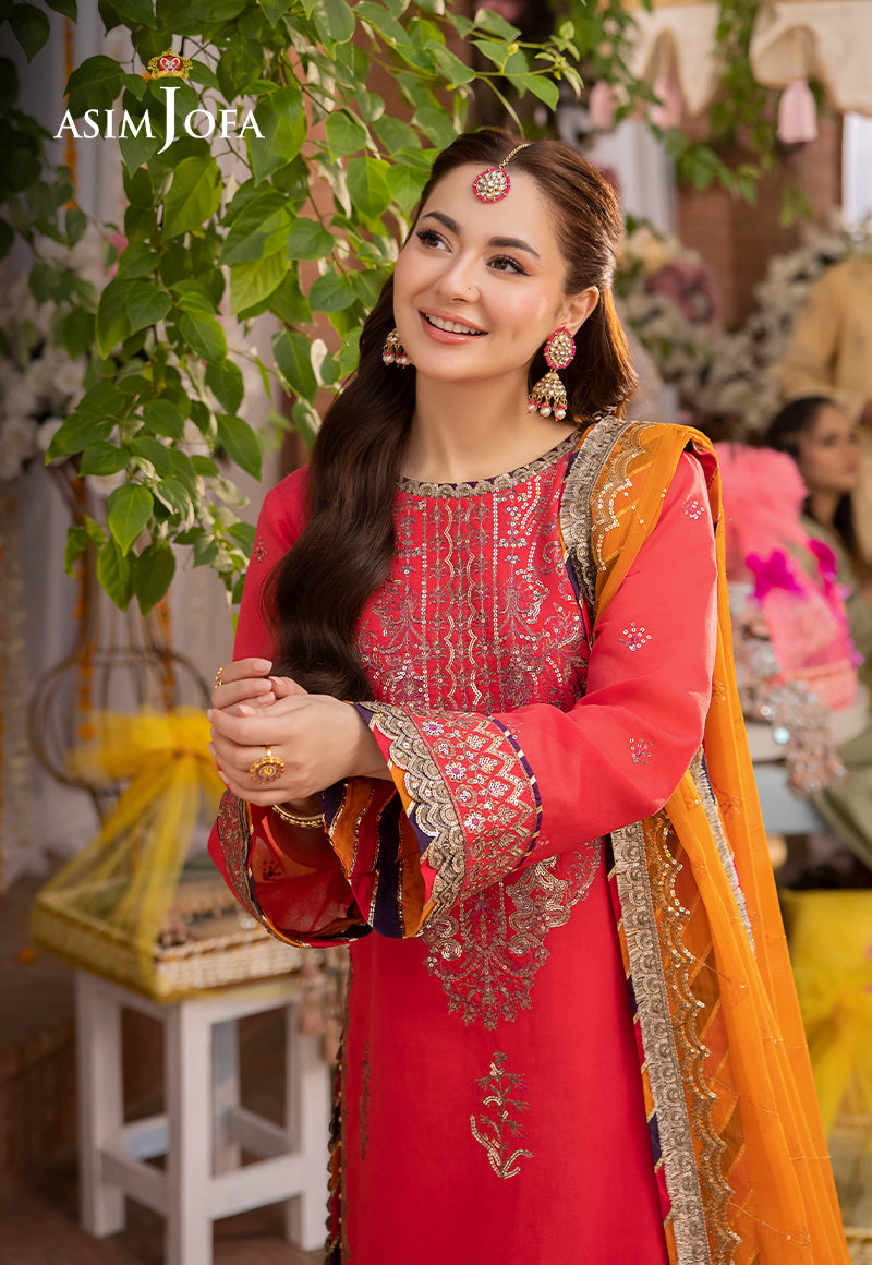 AJMJ-29 EMBROIDERED PAPER COTTON 3 PCS