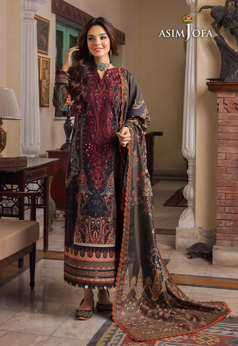 AJRW-10 EMBROIDERED SLUB 3 PCS