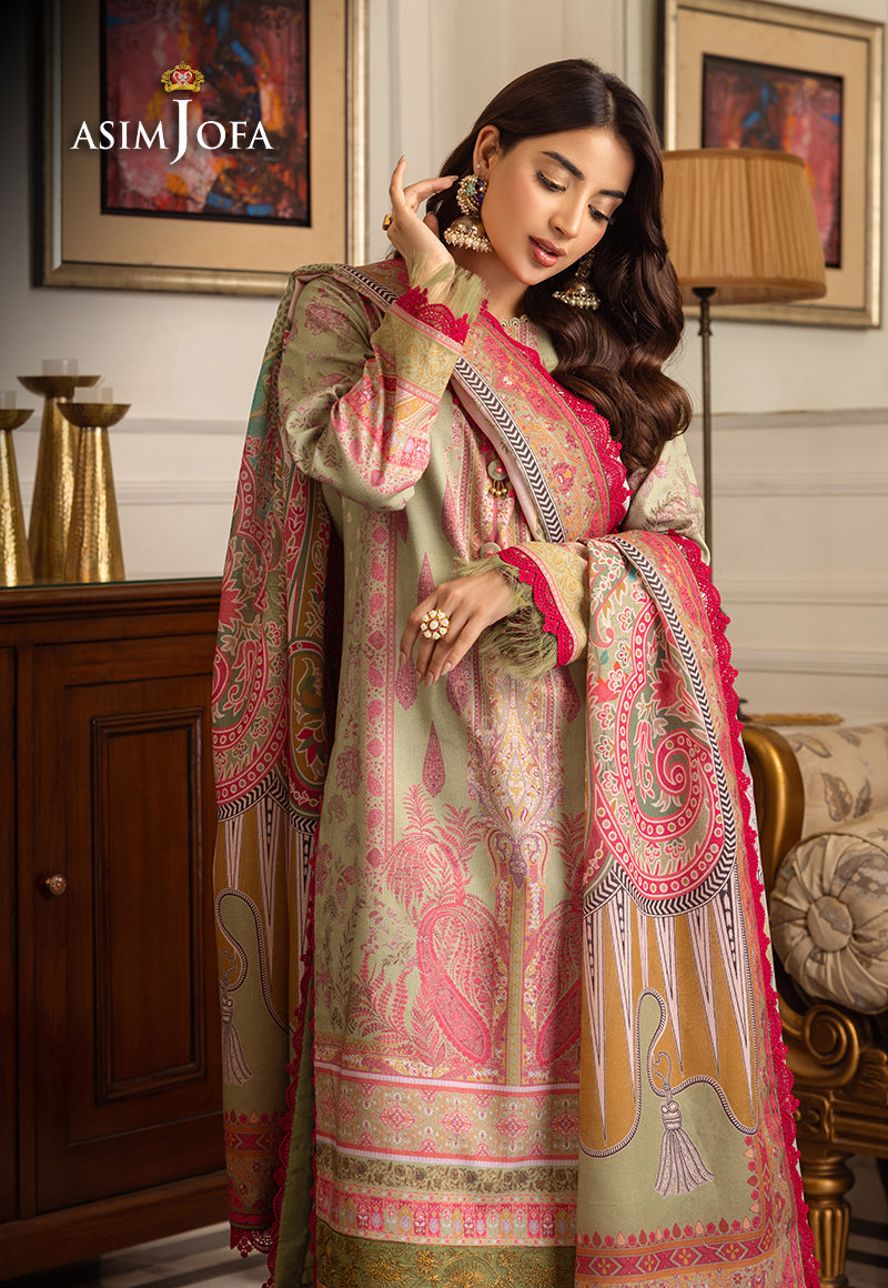 AJIWP-08 EMBROIDERED KARANDI 3 PCS