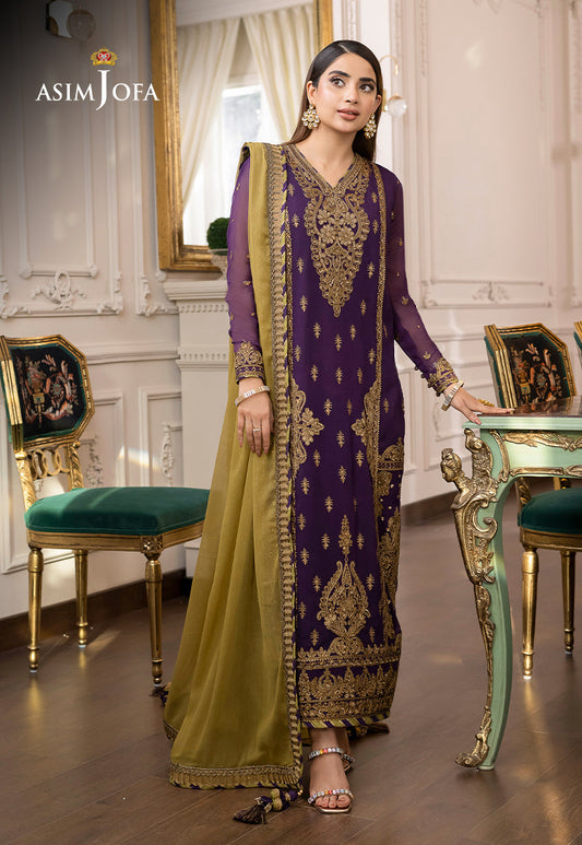 AJJM-18 EMBROIDERED CHIFFON 3 PCS