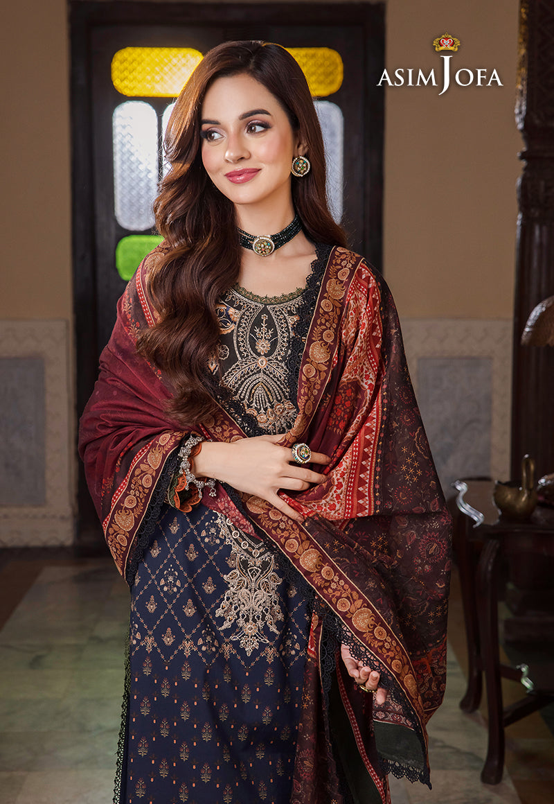 AJRW-25 EMBROIDERED PREMIUM WINTER COTTON 3 PCS