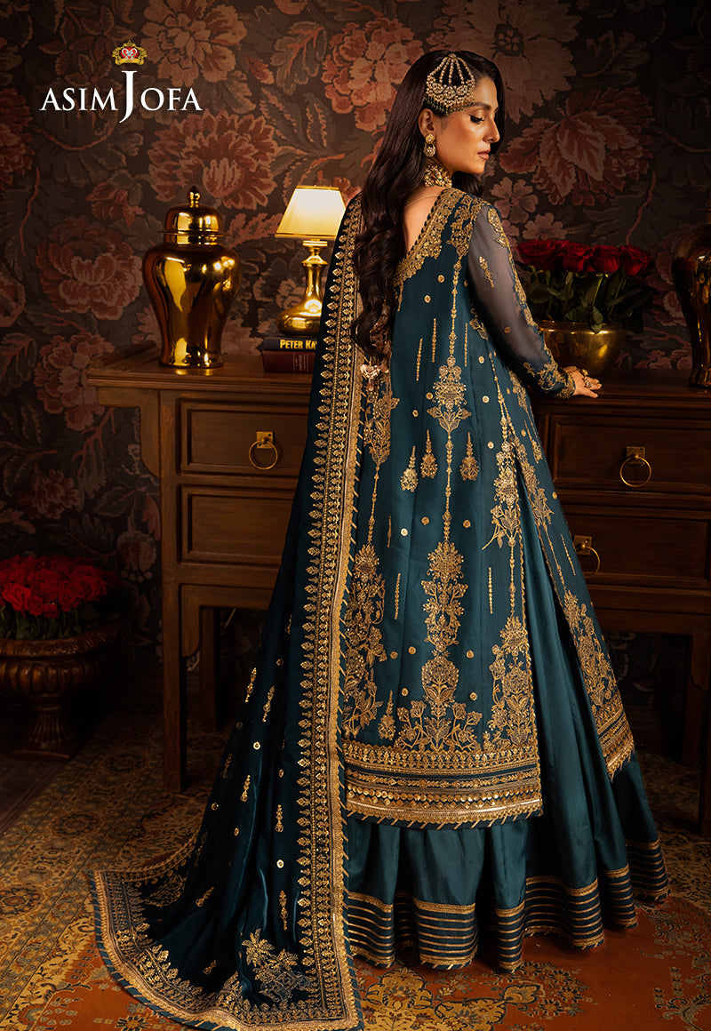 AJMMP-07 EMBROIDERED CHIFFON 3 PCS STITCHED
