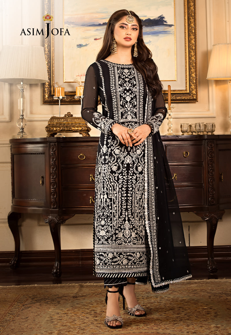 AJJM-21 EMBROIDERED CHIFFON 3 PCS