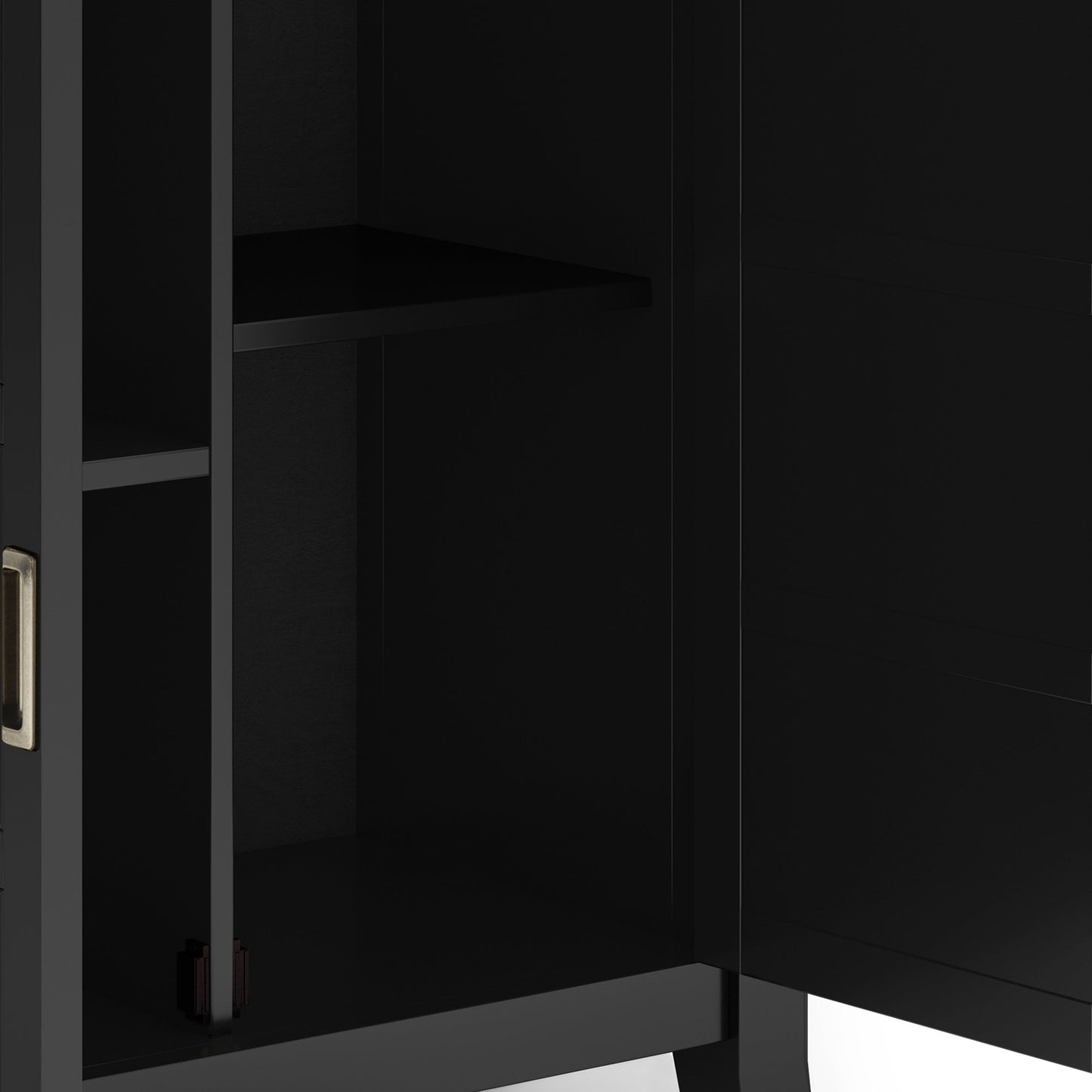 Fracture Storage Cabinet with 2 Doors and Tapered Legs