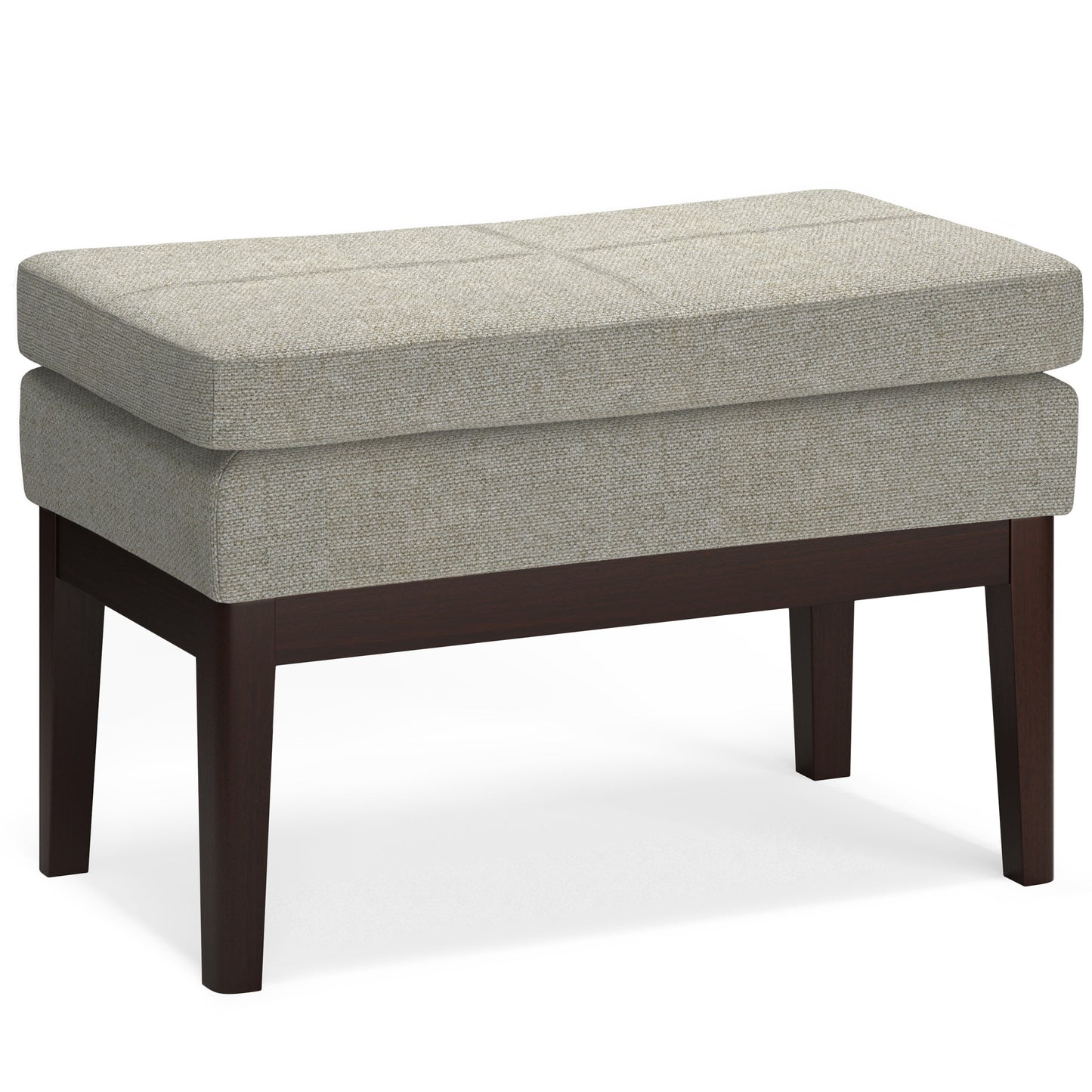 Veil 26.4" Ottoman Bench with Stitching Detail