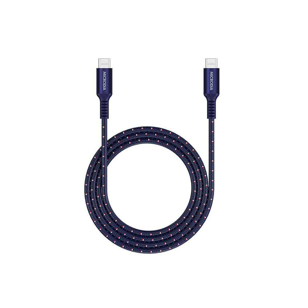 Microdia ExeCable Tweed PD240W USB-C Cable 1m (Navy)