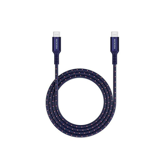Microdia ExeCable Tweed PD240W USB-C Cable 1.8m (Navy)