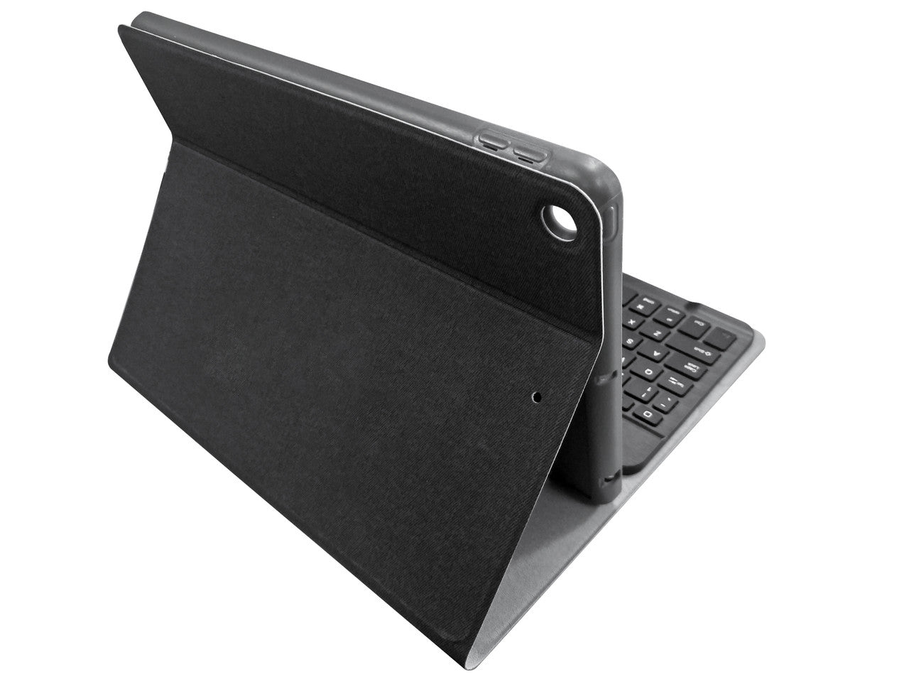 Laser iPad 10.2'' Keyboard Case with Integrated Bluetooth & Stand (Black)