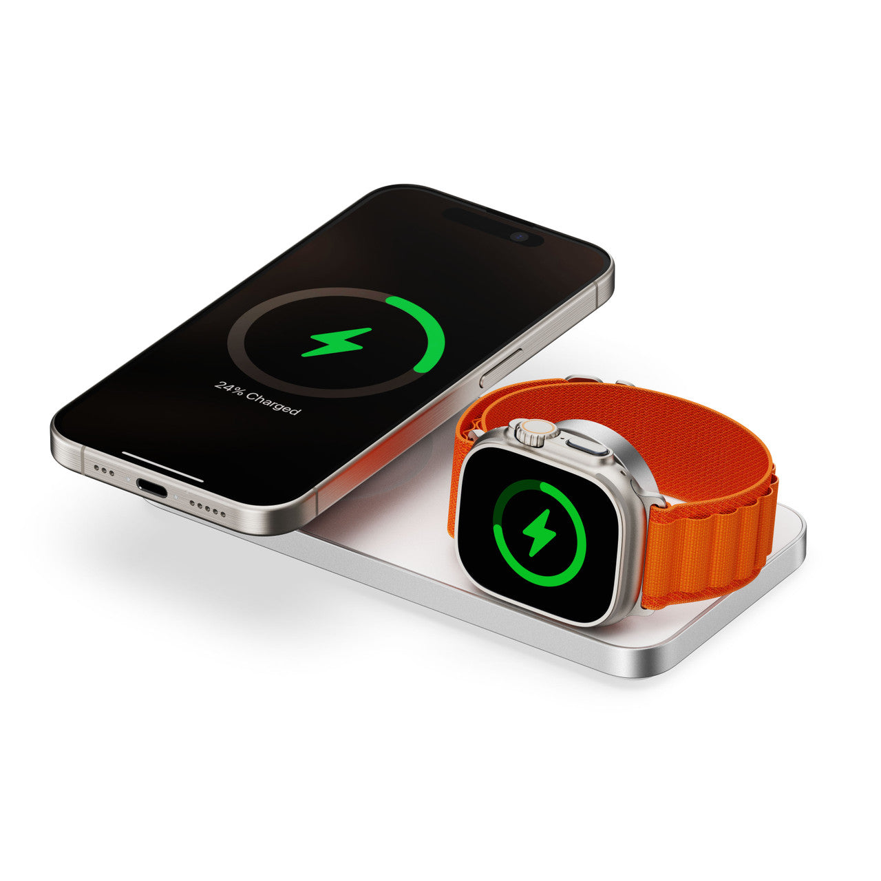 ChargeCore 3-in-1 Wireless Charging Stand (White)
