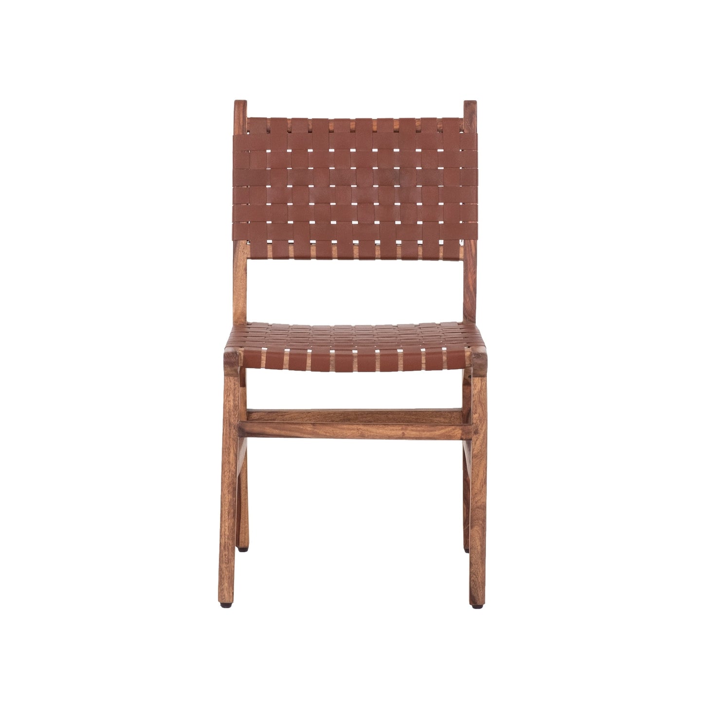 Upholstered Dining Chair with Open Back and Wood Frame, Set of 2