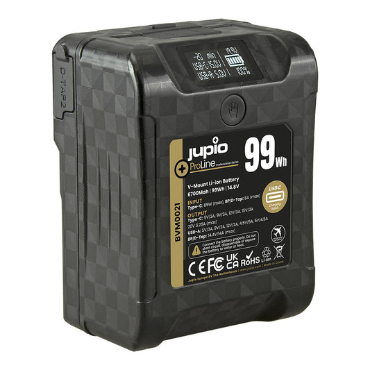 Jupio ProLine 99W/6700mAh Extreme V-Mount Li-Ion Battery For Camera
