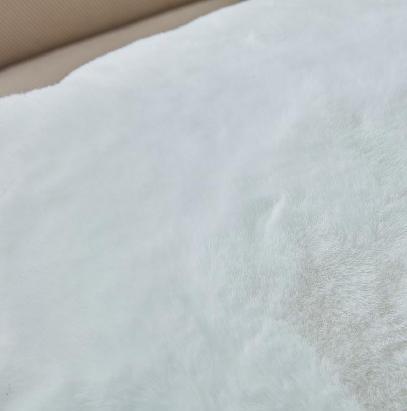 Floryn Luxury Chinchilla Faux Fur Pillow, 18" x 18"