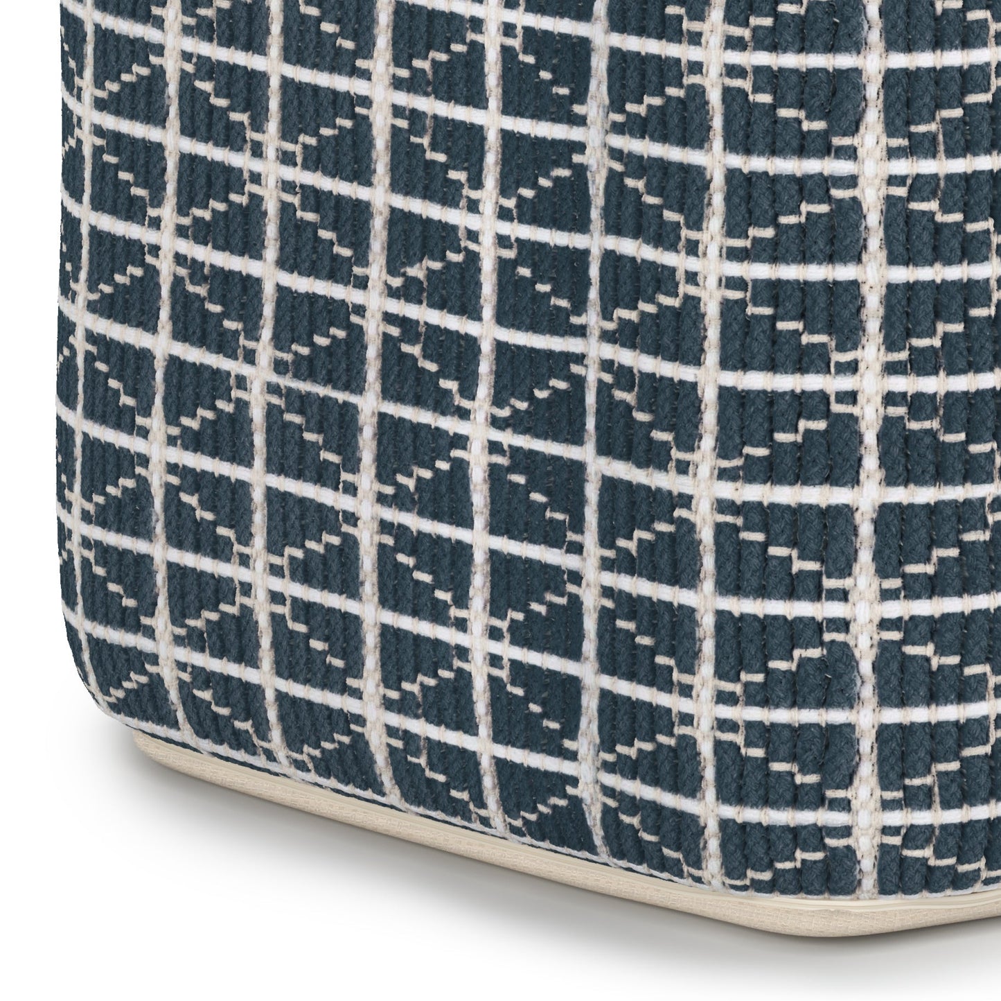 Starlight Handcrafted Cotton Square Pouf