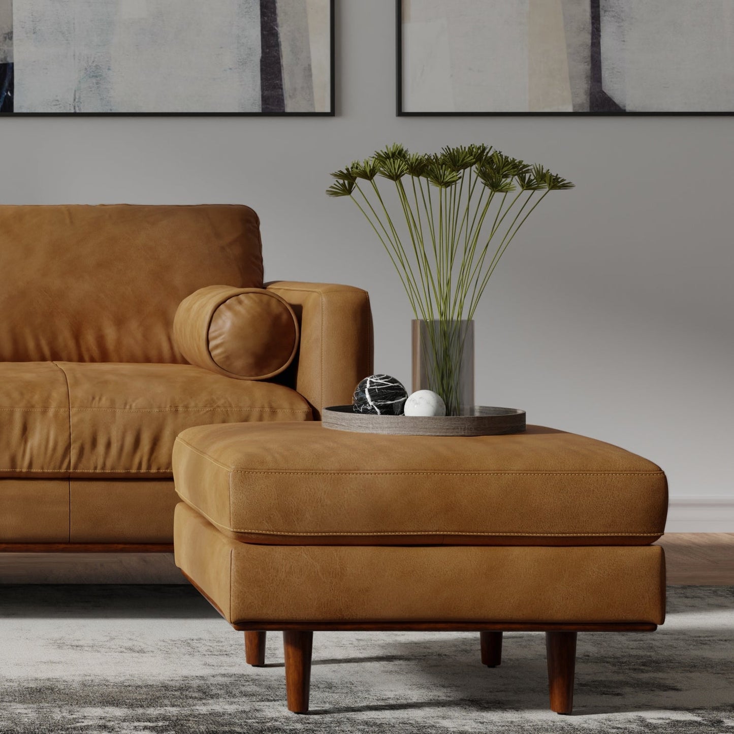 Celestique Upholstered Rectangular Ottoman