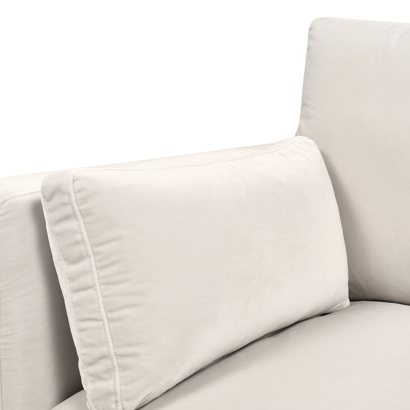 Contour Velvet Upholstered Accent Chair with Removable and Reversible Back