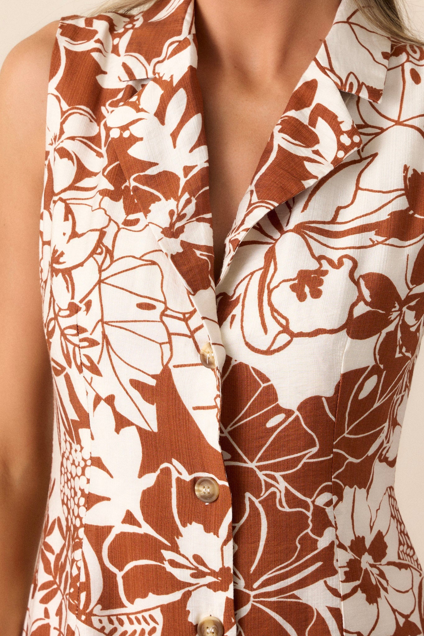 Songs About You Caramel Floral Mini Dress