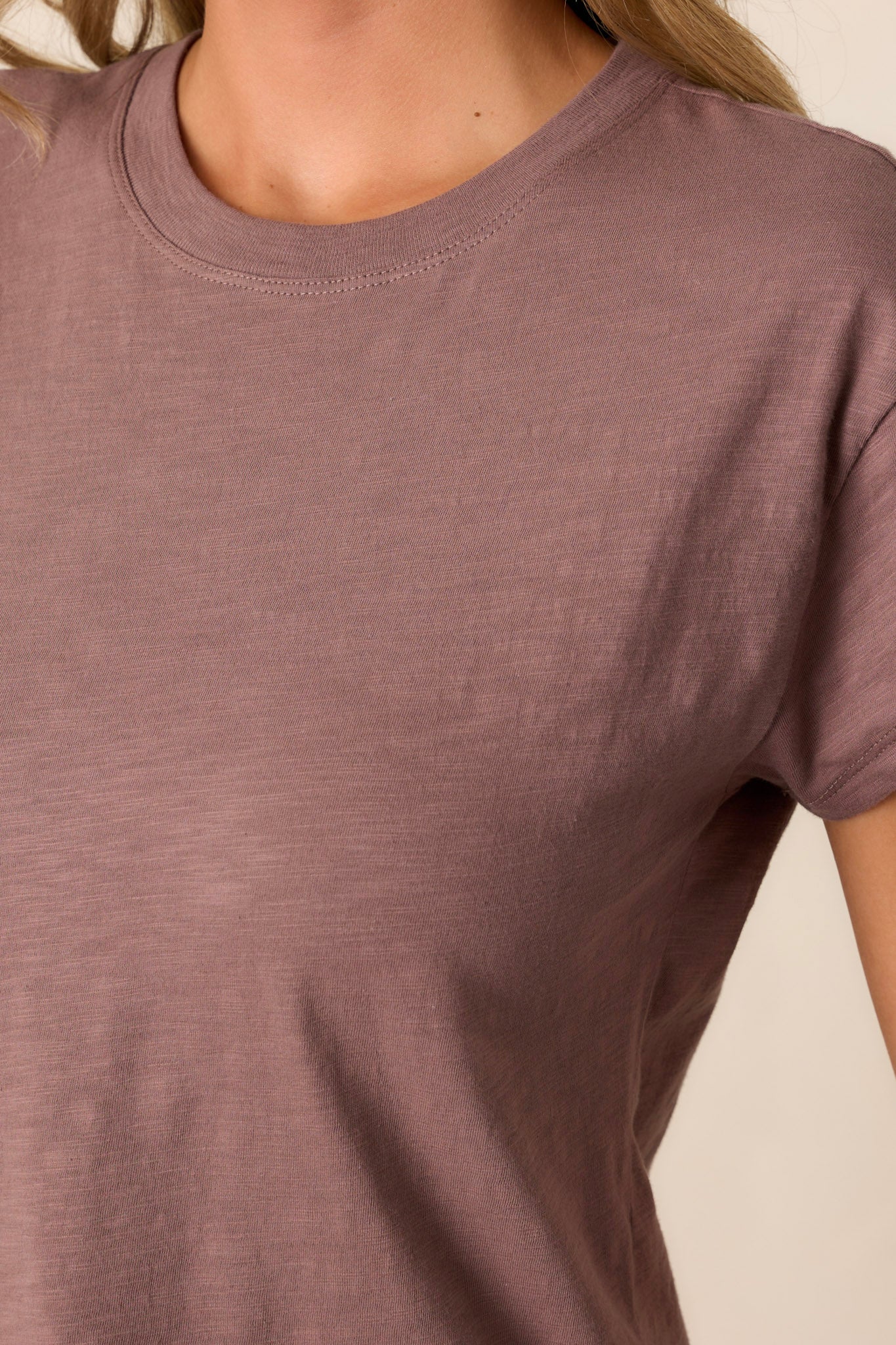 Z Supply Modern Deep Taupe Slub Tee