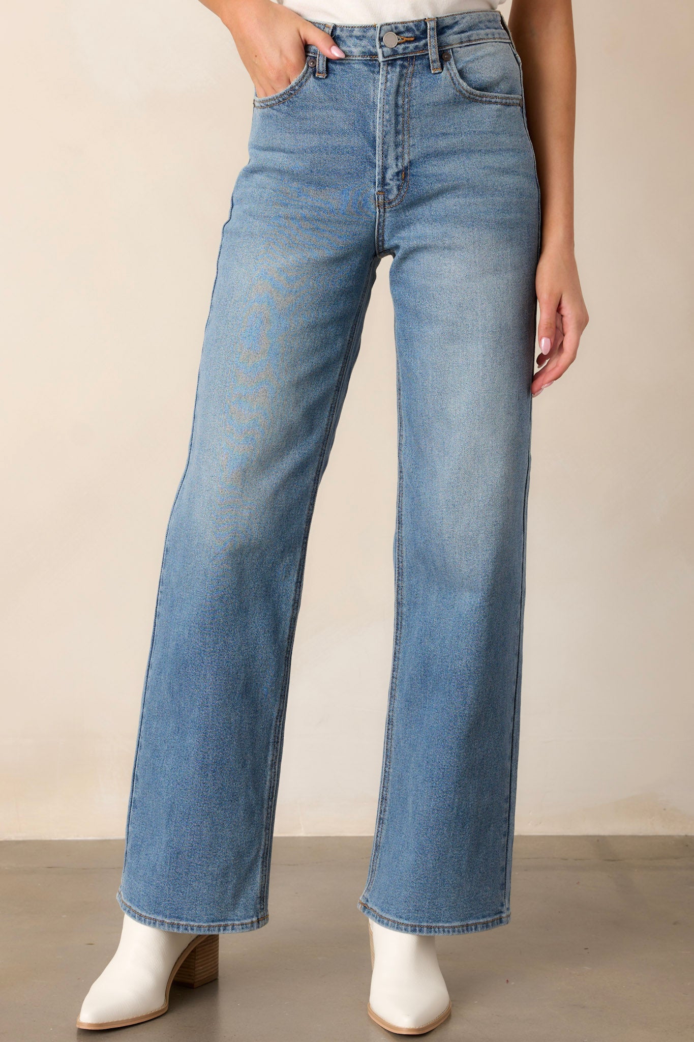 Day Dreaming Medium Wash Wide Leg Jeans (RESTOCK ETA MARCH)