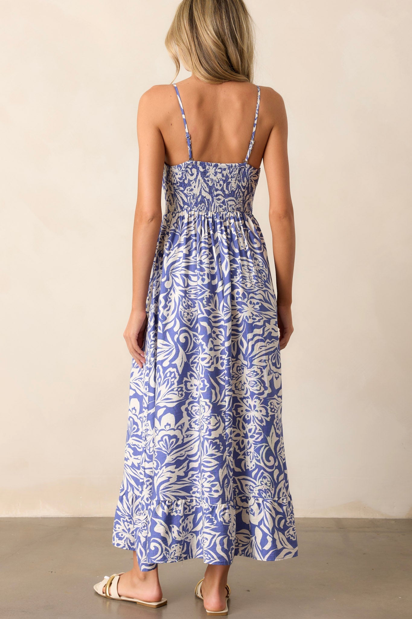Sweet Jane Sky Blue Sleeveless Midi Dress