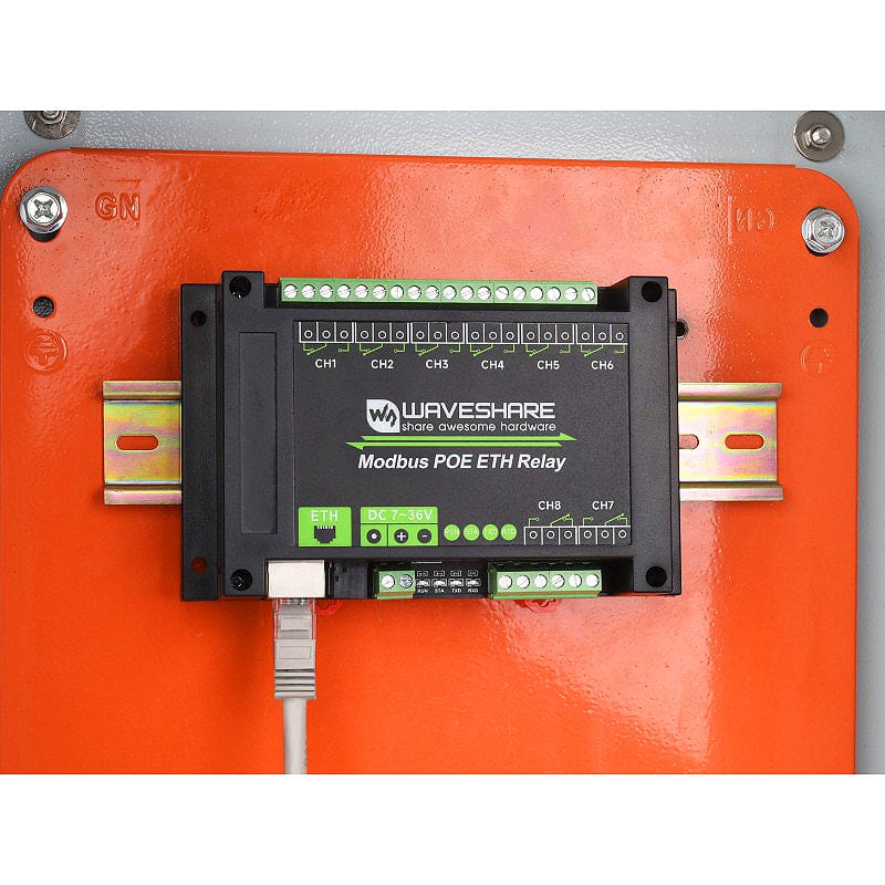 8 Channel Ethernet Relay Module (PoE)