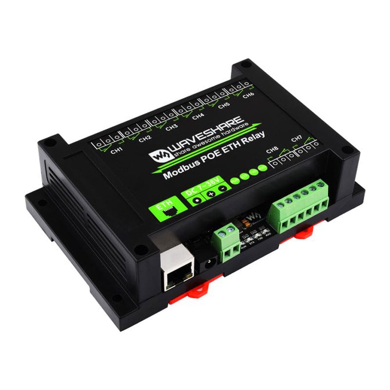8 Channel Ethernet Relay Module (PoE)