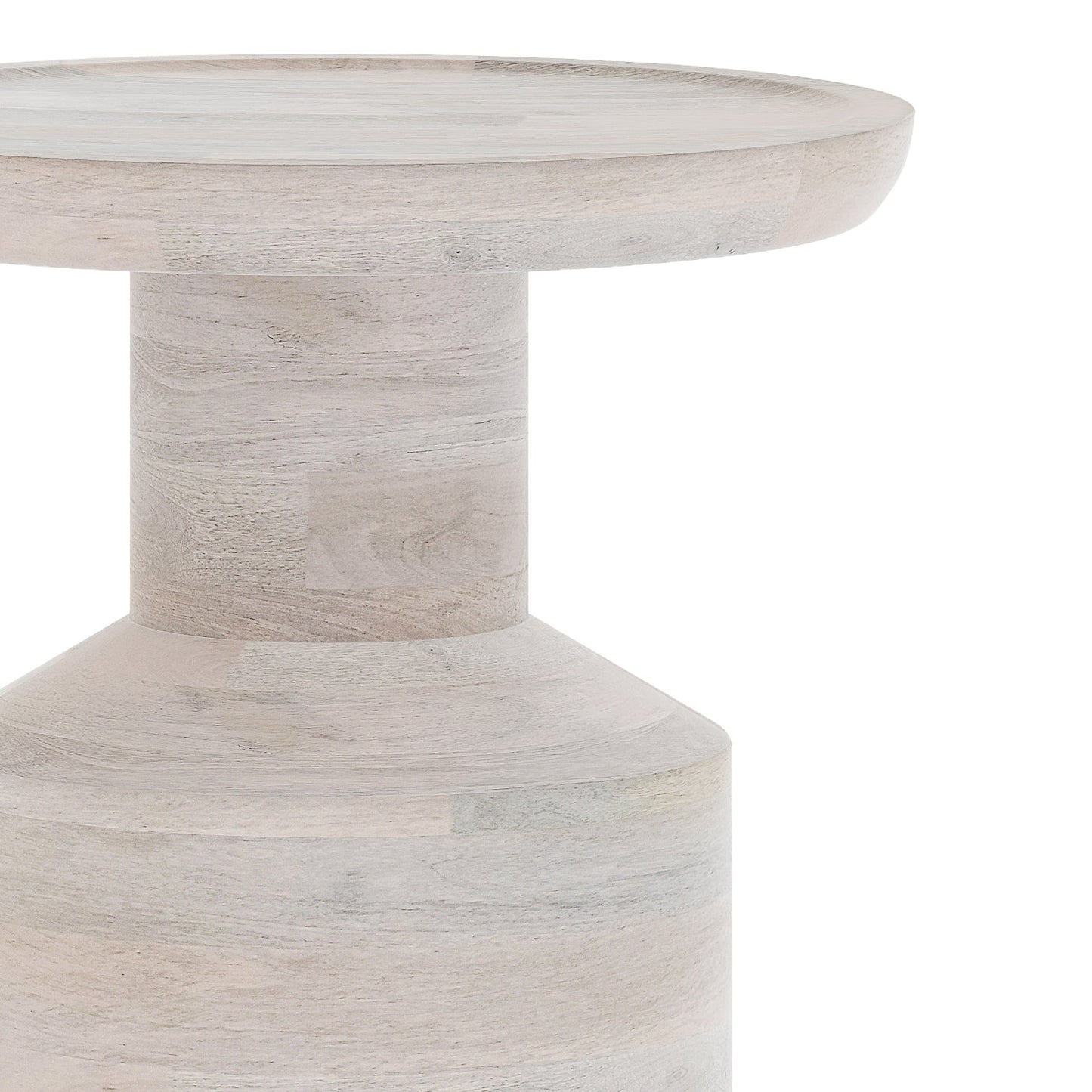 Focus Wooden Accent Table with Round Top