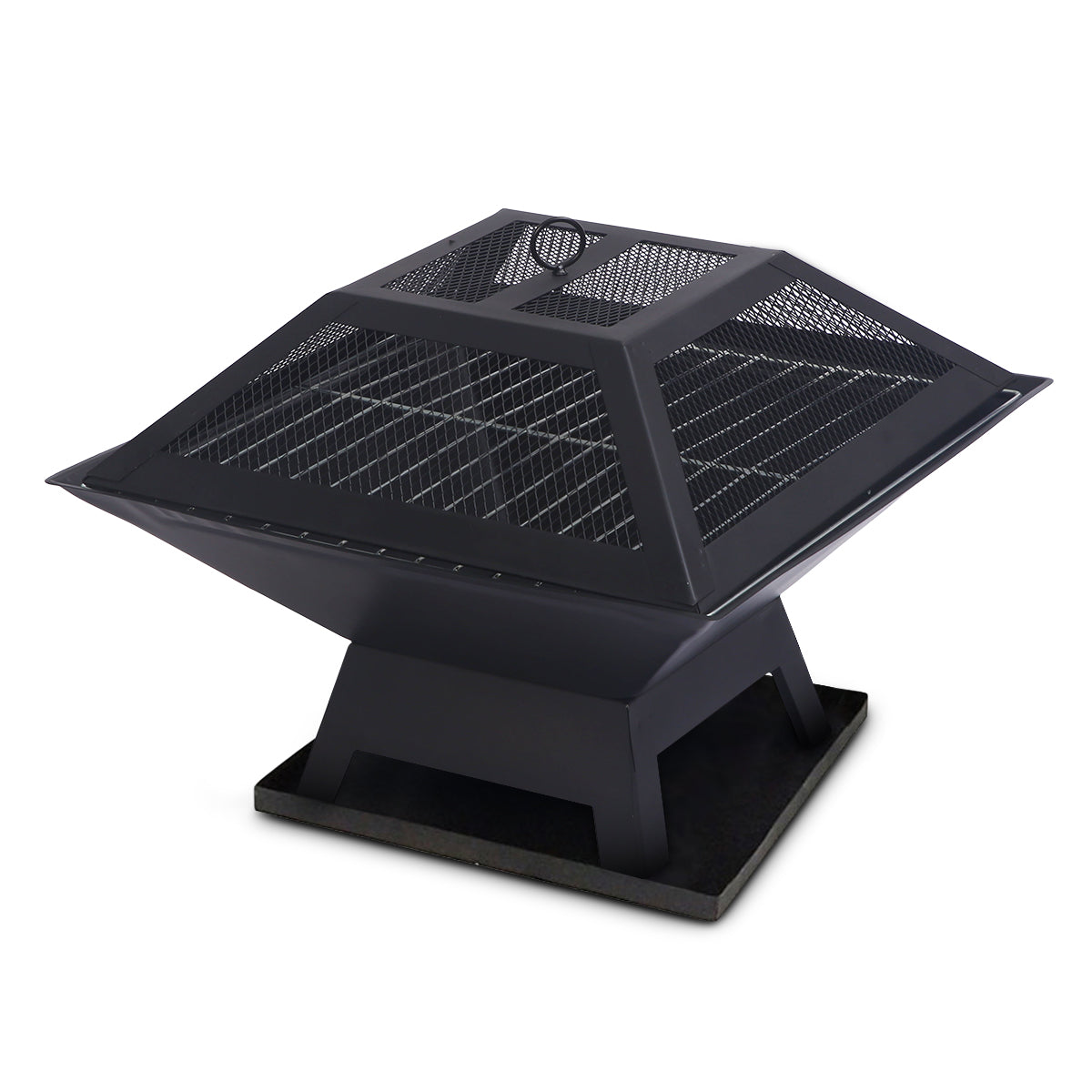Wallaroo Portable 2-in-1 Outdoor Fire Pit with Cover for BBQ & Camping