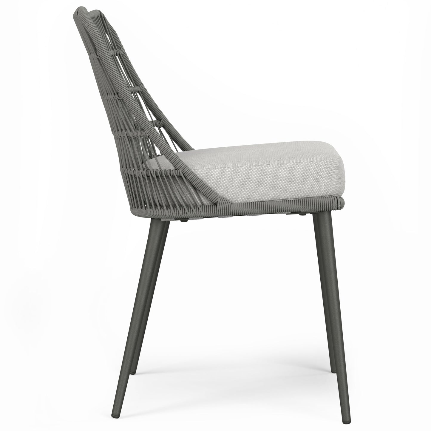 Outdoor Dining Chair with Curved Back, Set of 2