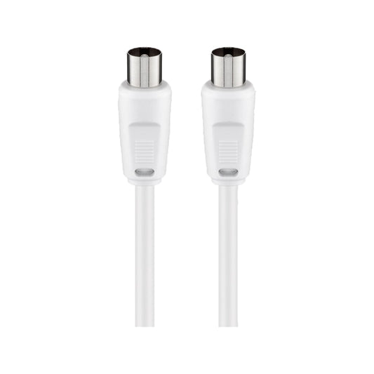 Goobay Antenna Cable (<70 dB) (M/M) 1.5M (White)