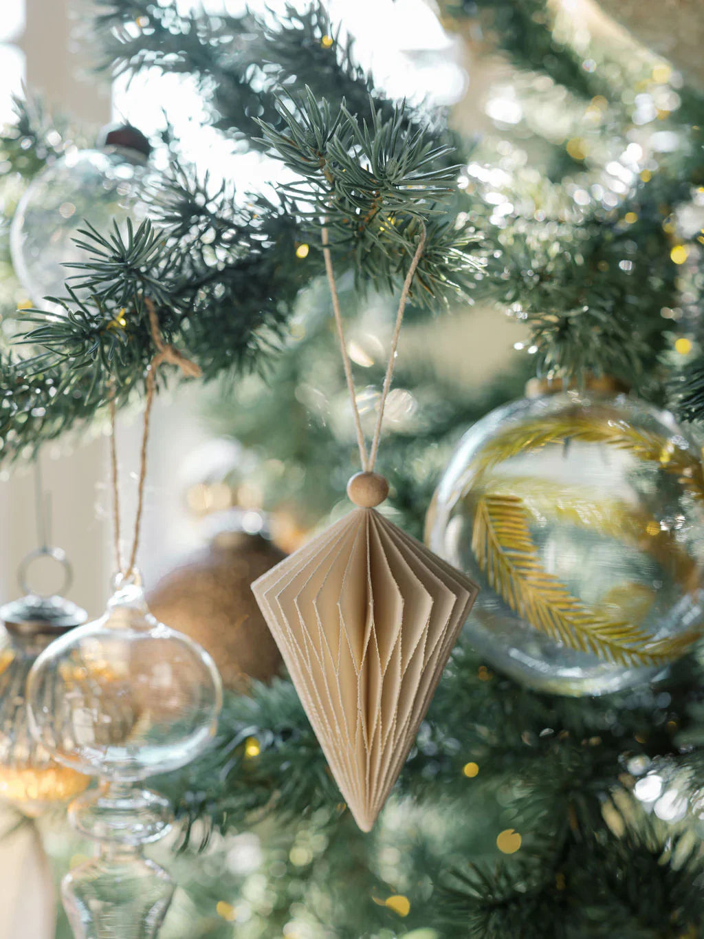 Hand-Cut Paper Ornaments, Set of 4