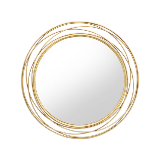 Circle Mirror with Wire Frame